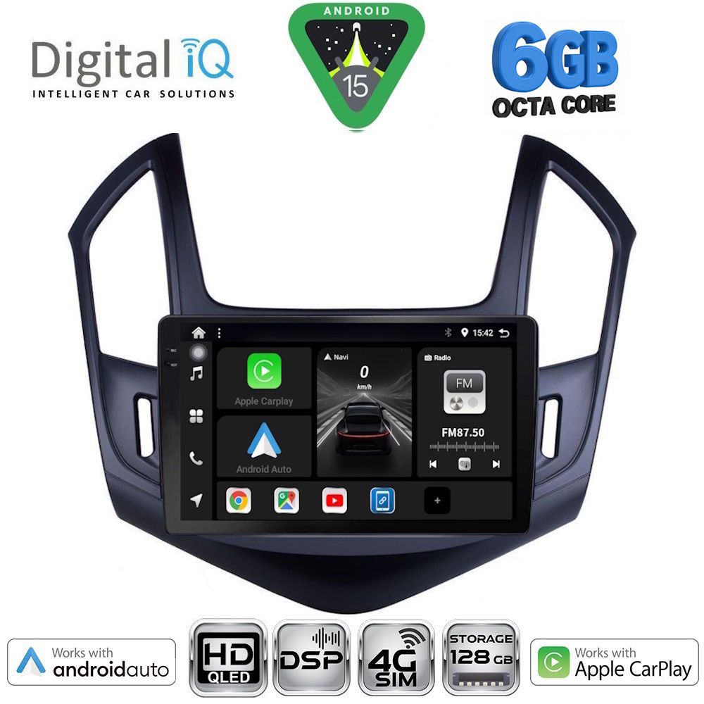 DIGITAL IQ BXF 17076B_CPAA (9inc) MULTIMEDIA TABLET for CHEVROLET CRUZE mod. 2013-2015 DIGITAL IQ BXF 17076B_CPAA (9inc) MULTIMEDIA TABLET for CHEVROLET CRUZE mod. 2013-2015