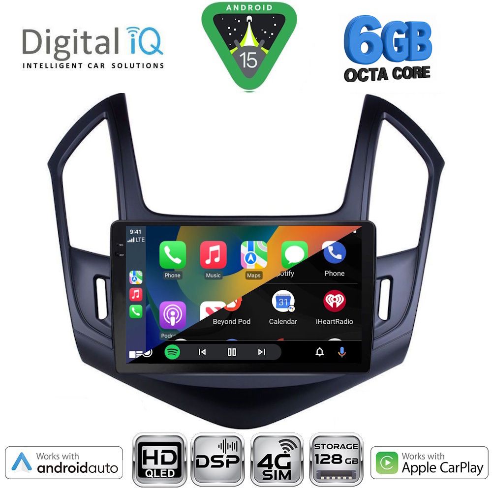 DIGITAL IQ BXF 17076B_CPAA (9inc) MULTIMEDIA TABLET for CHEVROLET CRUZE mod. 2013-2015 DIGITAL IQ BXF 17076B_CPAA (9inc) MULTIMEDIA TABLET for CHEVROLET CRUZE mod. 2013-2015