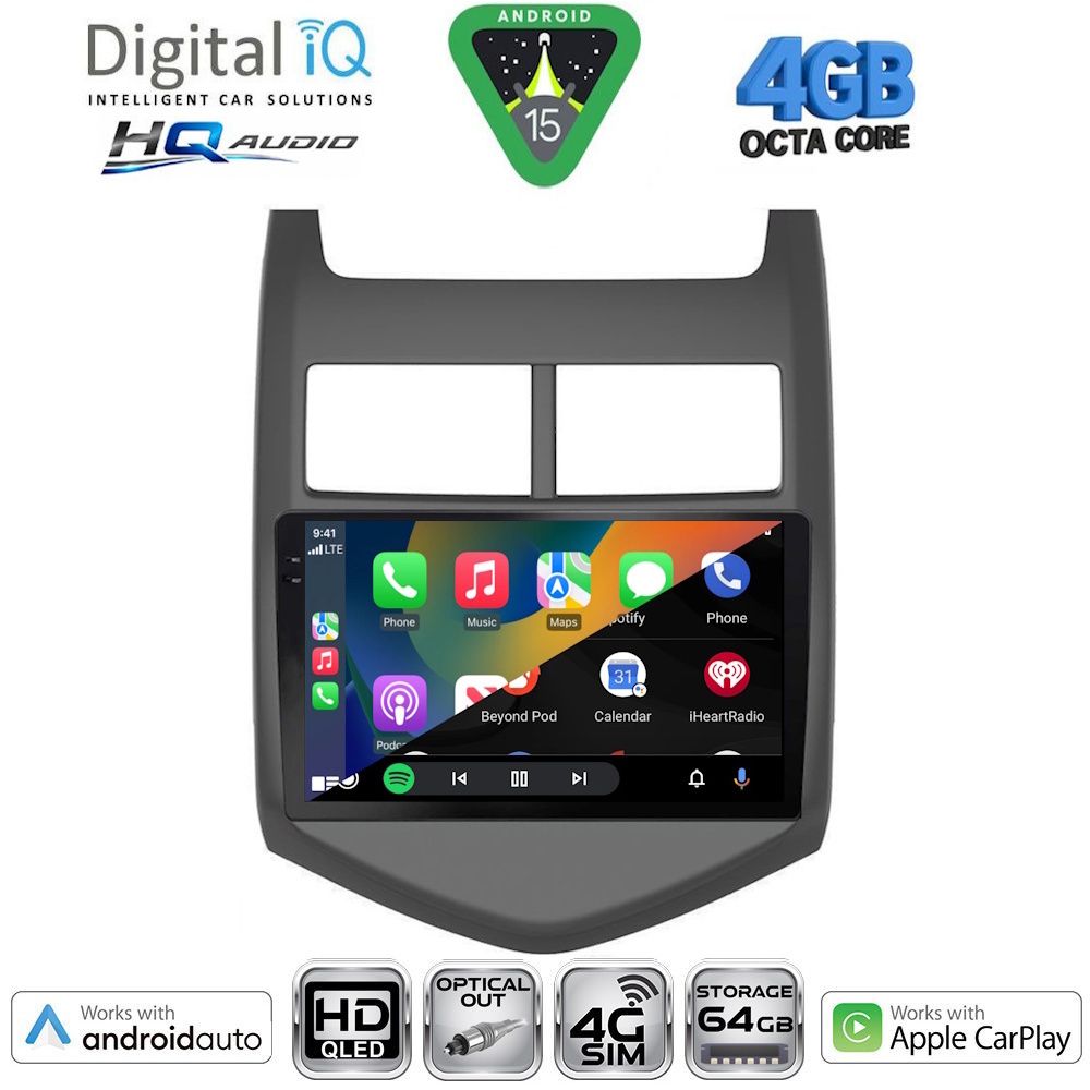 DIGITAL IQ BXK 19074A_CPAA (9inc) MULTIMEDIA TABLET for CHEVROLET AVEO mod. 2011-2014 DIGITAL IQ BXK 19074A_CPAA (9inc) MULTIMEDIA TABLET for CHEVROLET AVEO mod. 2011-2014