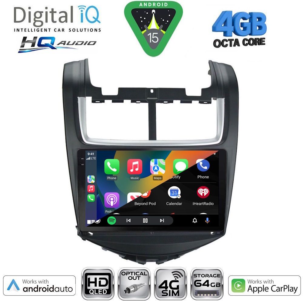DIGITAL IQ BXK 19074B_CPAA (9inc) MULTIMEDIA TABLET for CHEVROLET AVEO mod. 2014-2017 DIGITAL IQ BXK 19074B_CPAA (9inc) MULTIMEDIA TABLET for CHEVROLET AVEO mod. 2014-2017