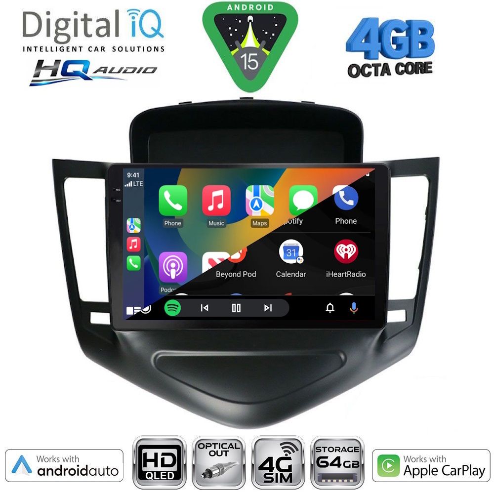 DIGITAL IQ BXK 19076A_CPAA (9inc) MULTIMEDIA TABLET for CHEVROLET CRUZE mod. 2008-2012 DIGITAL IQ BXK 19076A_CPAA (9inc) MULTIMEDIA TABLET for CHEVROLET CRUZE mod. 2008-2012