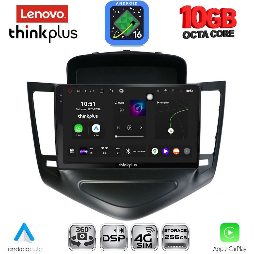 LENOVO LTM 11076A_CPA (9inc) MULTIMEDIA TABLET for CHEVROLET CRUZE mod. 2008-2012 LENOVO LTM 11076A_CPA (9inc) MULTIMEDIA TABLET for CHEVROLET CRUZE mod. 2008-2012