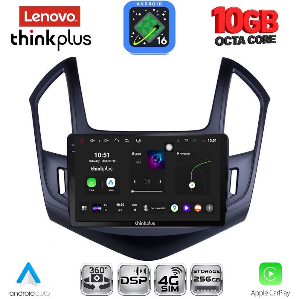LENOVO LTM 11076B_CPA (9inc) MULTIMEDIA TABLET for CHEVROLET CRUZE mod. 2013-2015 LENOVO LTM 11076B_CPA (9inc) MULTIMEDIA TABLET for CHEVROLET CRUZE mod. 2013-2015