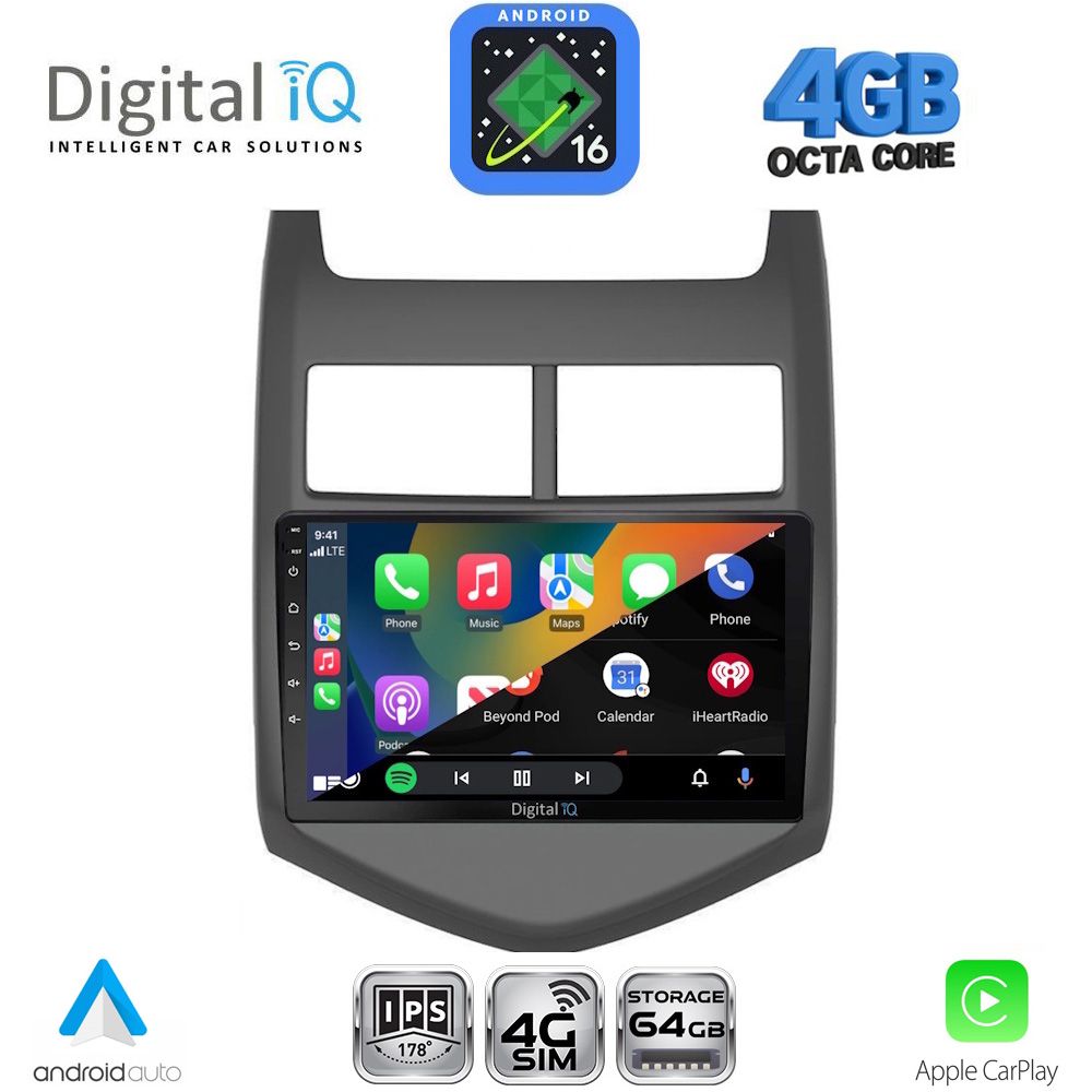 DIGITAL IQ RTG 6074A_CPA (9inc) MULTIMEDIA TABLET for CHEVROLET AVEO mod. 2011-2014 DIGITAL IQ RTG 6074A_CPA (9inc) MULTIMEDIA TABLET for CHEVROLET AVEO mod. 2011-2014