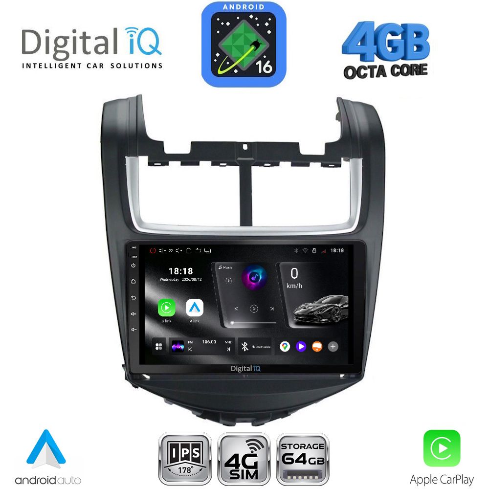DIGITAL IQ RTG 6074B_CPA (9inc) MULTIMEDIA TABLET for CHEVROLET AVEO mod. 2014-2017 DIGITAL IQ RTG 6074B_CPA (9inc) MULTIMEDIA TABLET for CHEVROLET AVEO mod. 2014-2017