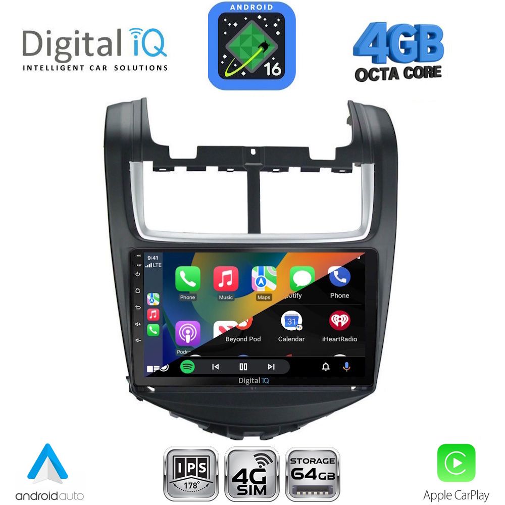 DIGITAL IQ RTG 6074B_CPA (9inc) MULTIMEDIA TABLET for CHEVROLET AVEO mod. 2014-2017 DIGITAL IQ RTG 6074B_CPA (9inc) MULTIMEDIA TABLET for CHEVROLET AVEO mod. 2014-2017