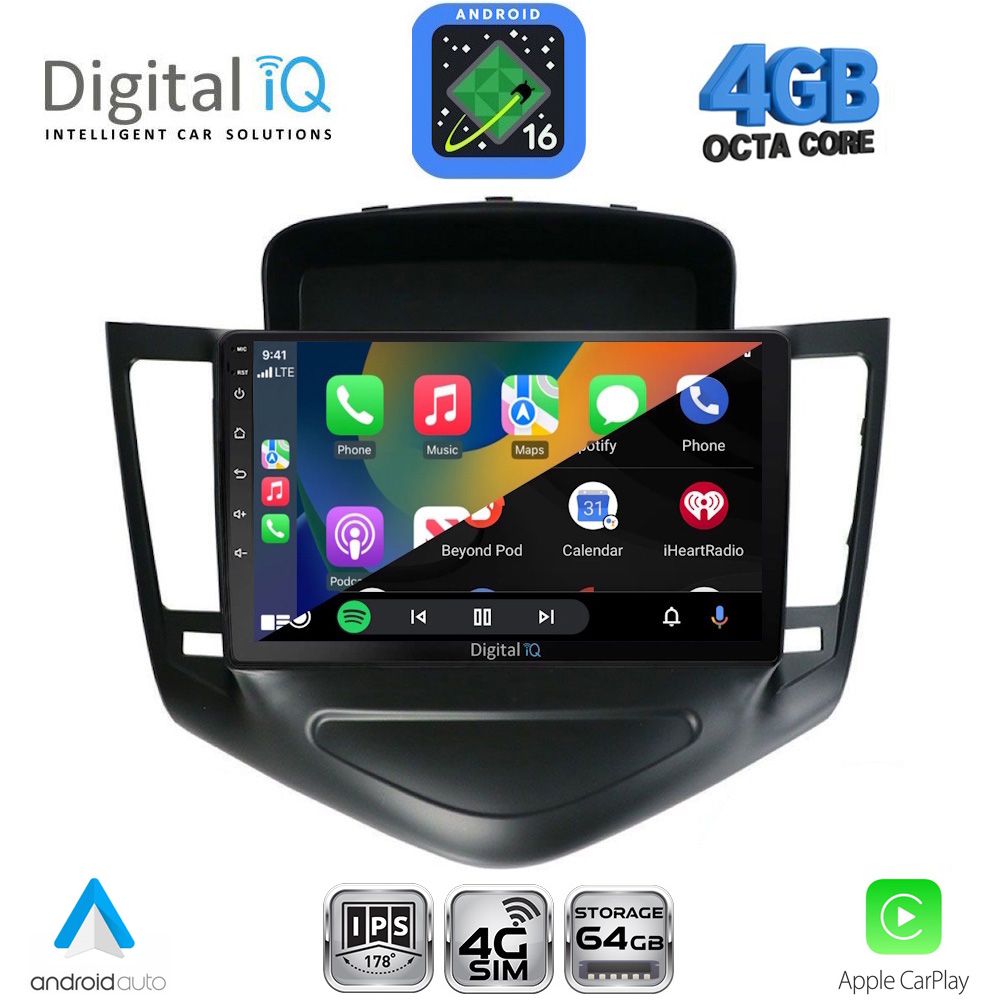 DIGITAL IQ RTG 6076A_CPA (9inc) MULTIMEDIA TABLET for CHEVROLET CRUZE mod. 2008-2012 DIGITAL IQ RTG 6076A_CPA (9inc) MULTIMEDIA TABLET for CHEVROLET CRUZE mod. 2008-2012