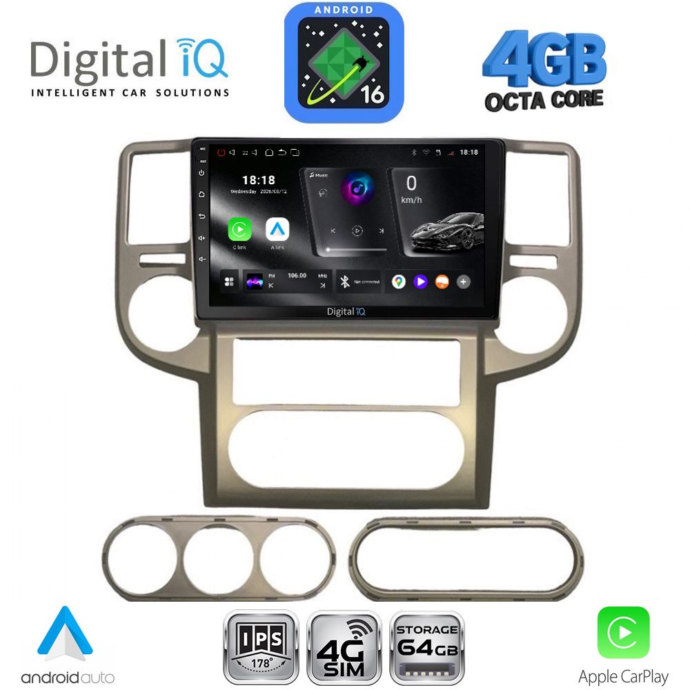 DIGITAL IQ RTG 6475B_CPA (10inc) MULTIMEDIA TABLET for NISSAN XTRAIL mod. 2004-2007 DIGITAL IQ RTG 6475B_CPA (10inc) MULTIMEDIA TABLET for NISSAN XTRAIL mod. 2004-2007