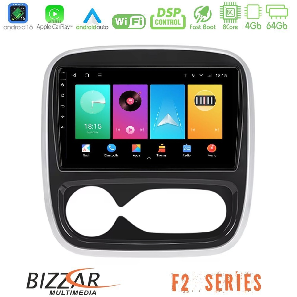 Bizzar F2 Series 8Core Android16 4+64GB Renault/Nissan/Opel/Fiat Navigation Multimedia Tablet 9 (AUTO A/C) Bizzar F2 Series 8Core Android16 4+64GB Renault/Nissan/Opel/Fiat Navigation Multimedia Tablet 9 (AUTO A/C)