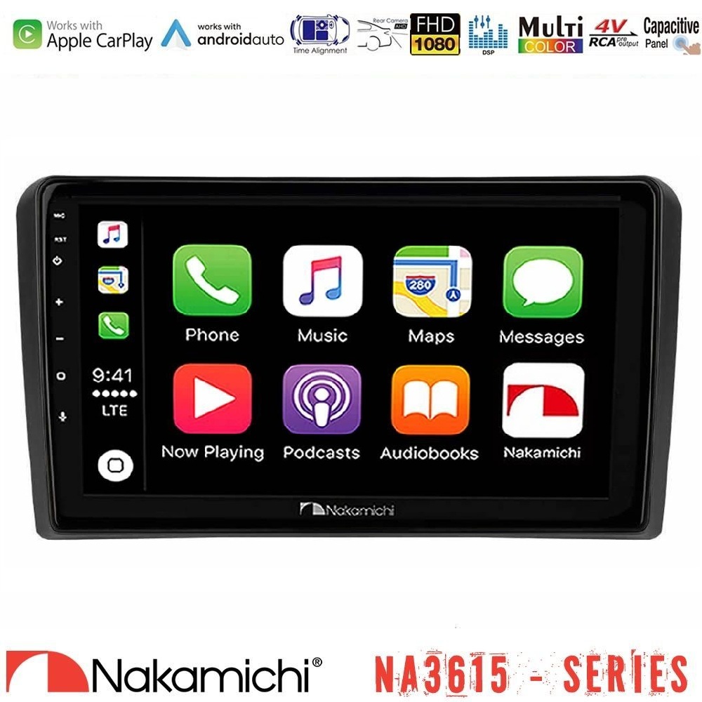 Nakamichi NA3615 Series Με Wireless Carplay & Android Auto Audi A3 8P Media Station Tablet 9 Nakamichi NA3615 Series Με Wireless Carplay & Android Auto Audi A3 8P Media Station Tablet 9