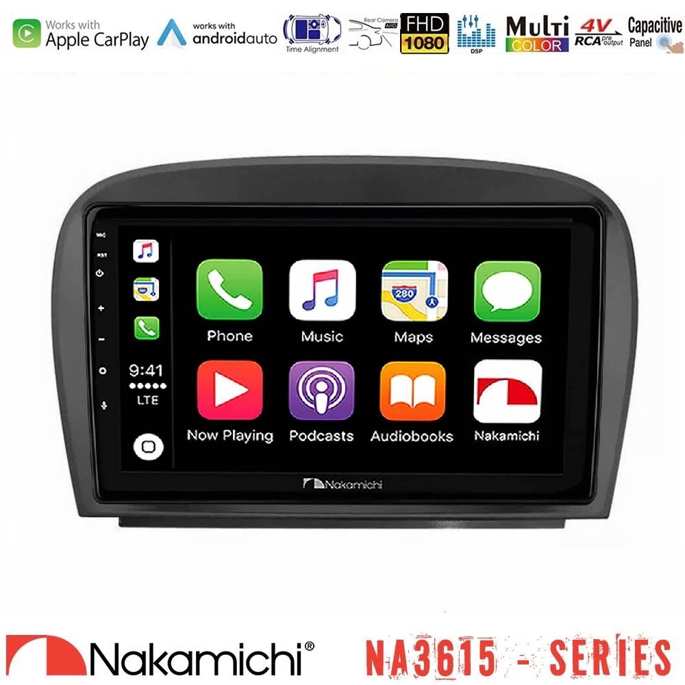 Nakamichi NA3615 Series Με Wireless Carplay & Android Auto Mercedes SL Class 2005-2011 Media Station Tablet 9 Nakamichi NA3615 Series Με Wireless Carplay & Android Auto Mercedes SL Class 2005-2011 Media Station Tablet 9