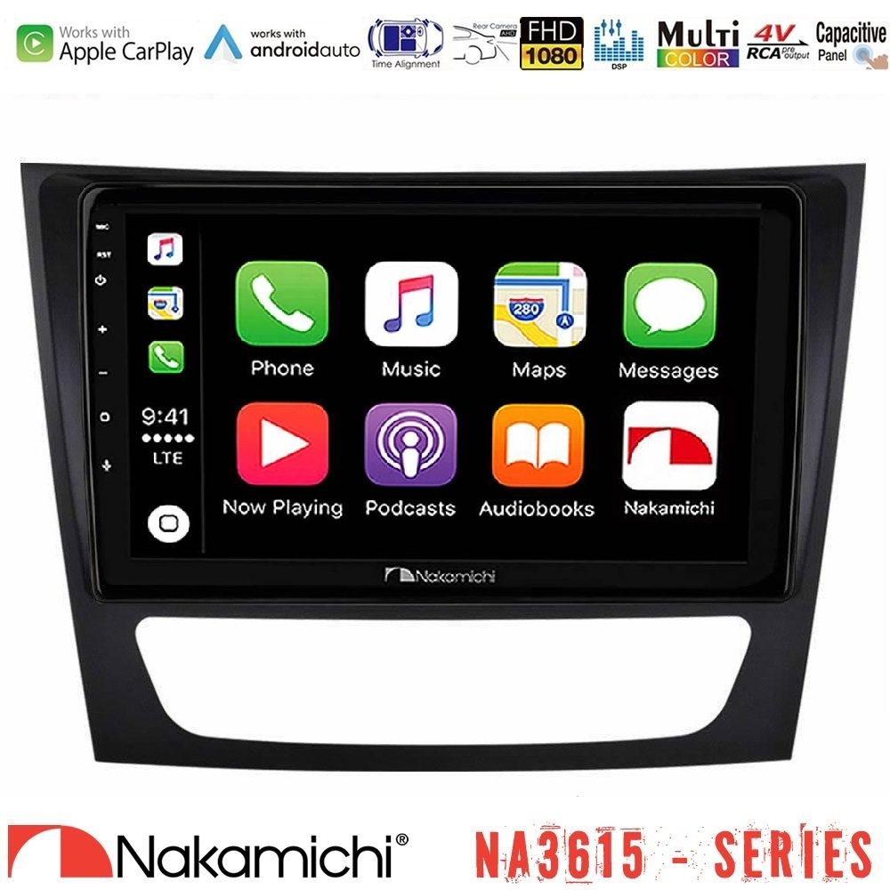 Nakamichi NA3615 Series Με Wireless Carplay & Android Auto Mercedes E Class / CLS Class Media Station Tablet 9 Nakamichi NA3615 Series Με Wireless Carplay & Android Auto Mercedes E Class / CLS Class Media Station Tablet 9