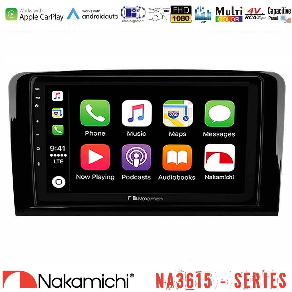 Nakamichi NA3615 Series Με Wireless Carplay & Android Auto Mercedes ML/GL Class Media Station Tablet 9 Nakamichi NA3615 Series Με Wireless Carplay & Android Auto Mercedes ML/GL Class Media Station Tablet 9