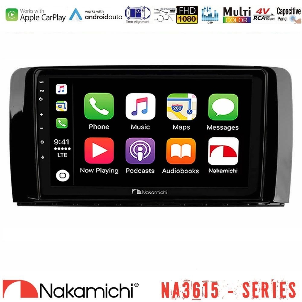 Nakamichi NA3615 Series Με Wireless Carplay & Android Auto Mercedes R Class Media Station Tablet 9 Nakamichi NA3615 Series Με Wireless Carplay & Android Auto Mercedes R Class Media Station Tablet 9