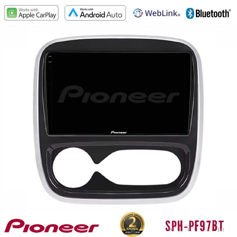 Pioneer SPH-PF97BT Series Renault/Nissan/Opel/Fiat Multimedia Station 9 (Tablet Style) Με Carplay & Android Auto (AUTO A/C) Pioneer SPH-PF97BT Series Renault/Nissan/Opel/Fiat Multimedia Station 9 (Tablet Style) Με Carplay & Android Auto (AUTO A/C)