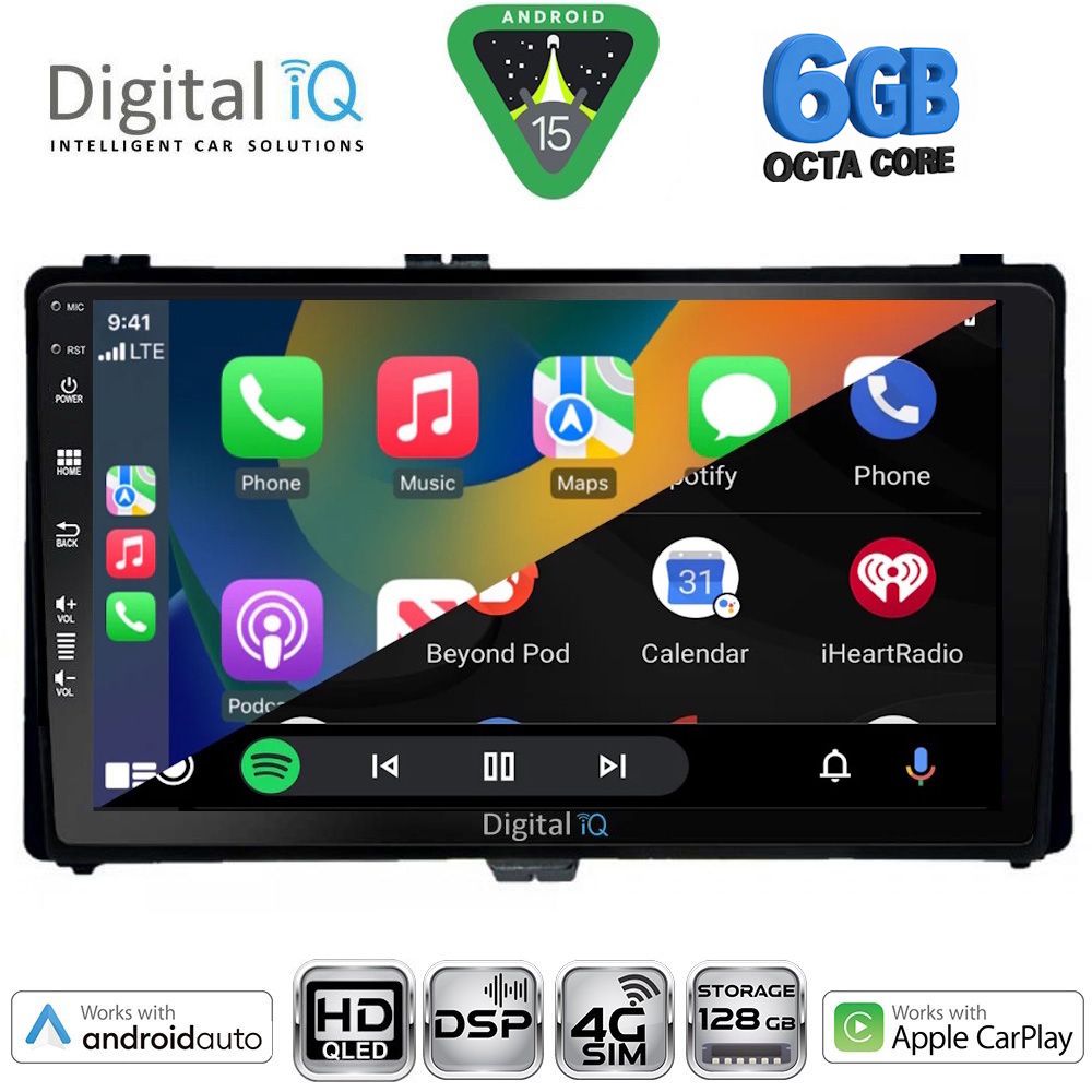 DIGITAL IQ BXF 17703A_CPAA (9inc) MULTIMEDIA TABLET for TOYOTA AURIS mod. 2015-2021 – AYGO X mod. 2022-2026 – COROLLA mod. 2017-2019 DIGITAL IQ BXF 17703A_CPAA (9inc) MULTIMEDIA TABLET for TOYOTA AURIS mod. 2015-2021 – AYGO X mod. 2022-2026 – COROLLA mod. 2017-2019