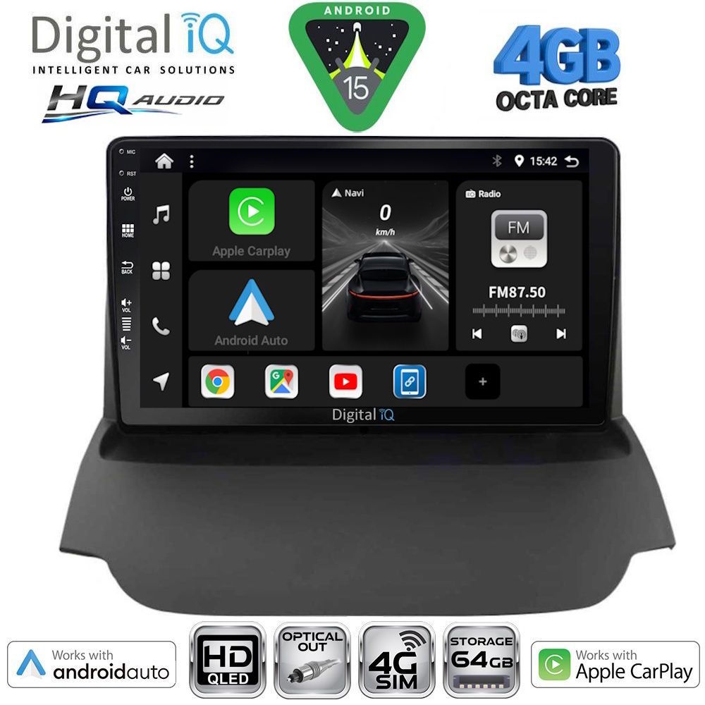 DIGITAL IQ BXK 19151A_CPAA (9inc) MULTIMEDIA TABLET for FORD ECOSPORT mod. 2012-2018 DIGITAL IQ BXK 19151A_CPAA (9inc) MULTIMEDIA TABLET for FORD ECOSPORT mod. 2012-2018