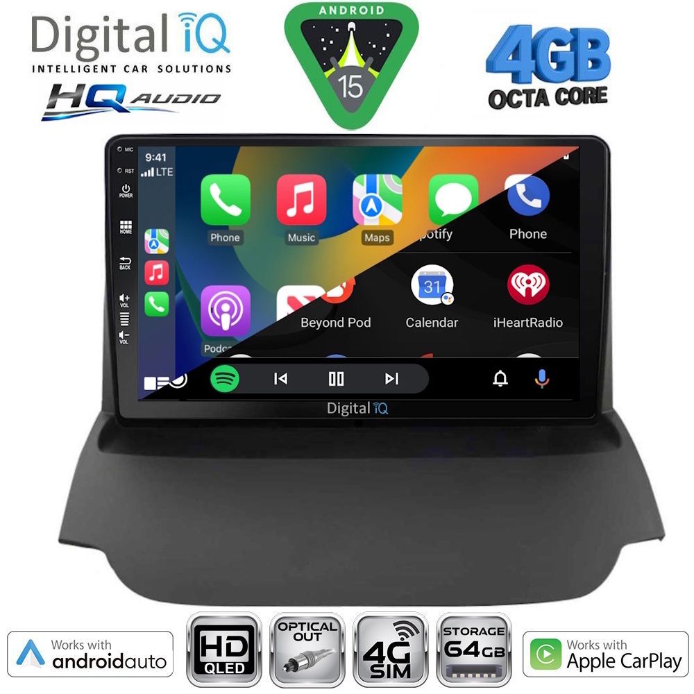 DIGITAL IQ BXK 19151A_CPAA (9inc) MULTIMEDIA TABLET for FORD ECOSPORT mod. 2012-2018 DIGITAL IQ BXK 19151A_CPAA (9inc) MULTIMEDIA TABLET for FORD ECOSPORT mod. 2012-2018