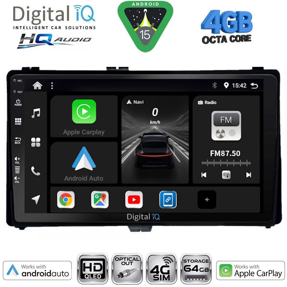 DIGITAL IQ BXK 19703A_CPAA (9inc) MULTIMEDIA TABLET for TOYOTA AURIS mod. 2015-2021 – AYGO X mod. 2022-2026 – COROLLA mod. 2017-2019 DIGITAL IQ BXK 19703A_CPAA (9inc) MULTIMEDIA TABLET for TOYOTA AURIS mod. 2015-2021 – AYGO X mod. 2022-2026 – COROLLA mod. 2017-2019