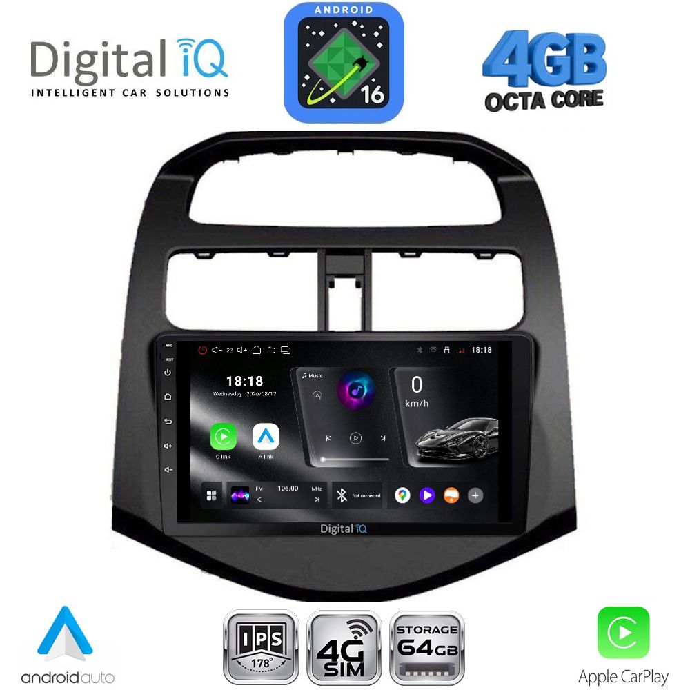 DIGITAL IQ RTG 6078A_CPA (9inc) MULTIMEDIA TABLET for CHEVROLET SPARK mod. 2009-2015 DIGITAL IQ RTG 6078A_CPA (9inc) MULTIMEDIA TABLET for CHEVROLET SPARK mod. 2009-2015