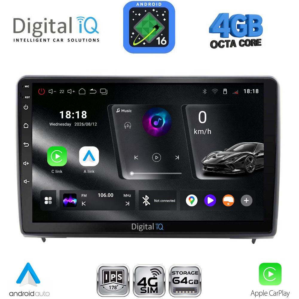 DIGITAL IQ RTG 6151B_CPA (10inc) MULTIMEDIA TABLET for FORD ECOSPORT mod. 2018-2023 DIGITAL IQ RTG 6151B_CPA (10inc) MULTIMEDIA TABLET for FORD ECOSPORT mod. 2018-2023