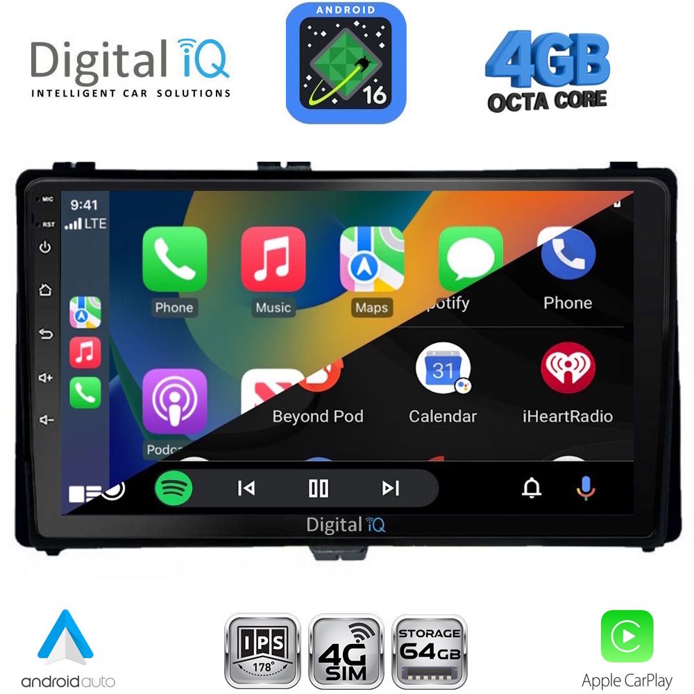 DIGITAL IQ RTG 6703A_CPA (9inc) MULTIMEDIA TABLET for TOYOTA AURIS mod. 2015-2021 – AYGO X mod. 2022-2026 – COROLLA mod. 2017-2019 DIGITAL IQ RTG 6703A_CPA (9inc) MULTIMEDIA TABLET for TOYOTA AURIS mod. 2015-2021 – AYGO X mod. 2022-2026 – COROLLA mod. 2017-2019