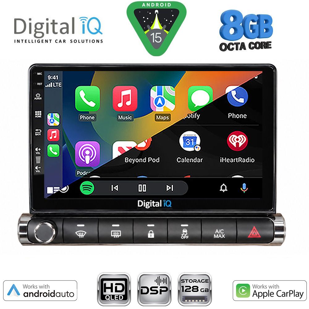 DIGITAL IQ BXF 18089H_CPAA (9inc) MULTIMEDIA TABLET for CITROEN C4 CACTUS mod. 2014-2021 High Version DIGITAL IQ BXF 18089H_CPAA (9inc) MULTIMEDIA TABLET for CITROEN C4 CACTUS mod. 2014-2021 High Version