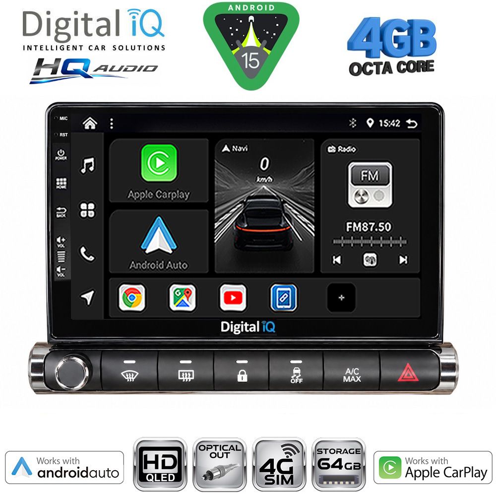DIGITAL IQ BXK 19089H_CPAA (9inc) MULTIMEDIA TABLET for CITROEN C4 CACTUS mod. 2014-2021 High Version DIGITAL IQ BXK 19089H_CPAA (9inc) MULTIMEDIA TABLET for CITROEN C4 CACTUS mod. 2014-2021 High Version