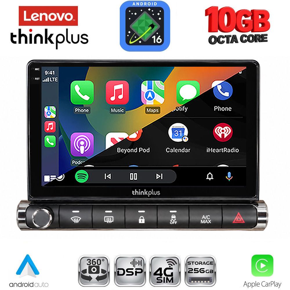 LENOVO LTM 11089H_CPA (9inc) MULTIMEDIA TABLET for CITROEN C4 CACTUS mod. 2014-2021 High Version LENOVO LTM 11089H_CPA (9inc) MULTIMEDIA TABLET for CITROEN C4 CACTUS mod. 2014-2021 High Version