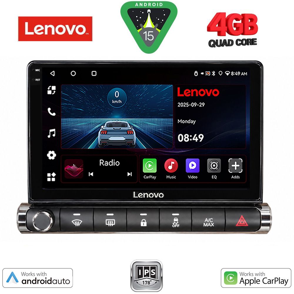 LENOVO LVE 8089H_CPAA (9inc) MULTIMEDIA TABLET for CITROEN C4 CACTUS mod. 2014-2021 High Version LENOVO LVE 8089H_CPAA (9inc) MULTIMEDIA TABLET for CITROEN C4 CACTUS mod. 2014-2021 High Version