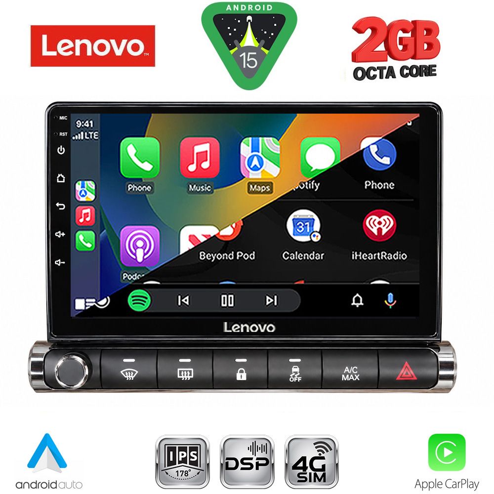 LENOVO LVF 5089H_CPA (9inc) MULTIMEDIA TABLET for CITROEN C4 CACTUS mod. 2014-2021 High Version LENOVO LVF 5089H_CPA (9inc) MULTIMEDIA TABLET for CITROEN C4 CACTUS mod. 2014-2021 High Version