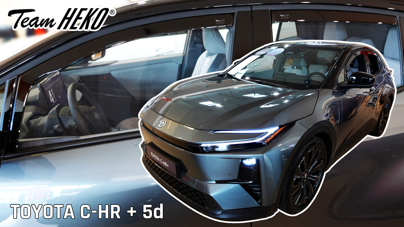 Heko – Ανεμοθραύστες Παραθύρων για Toyota C-HR 5d 2025+, μπροστά και πίσω, προσφέρουν φυσικό εξαερισμό καμπίνας χωρίς ρεύματα αέρα και βροχή – 4 Τεμ. (ΑΝΕΜ.SET29696) Heko – Ανεμοθραύστες Παραθύρων για Toyota C-HR 5d 2025+, μπροστά και πίσω, προσφέρουν φυσικό εξαερισμό καμπίνας χωρίς ρεύματα αέρα και βροχή – 4 Τεμ. (ΑΝΕΜ.SET29696)