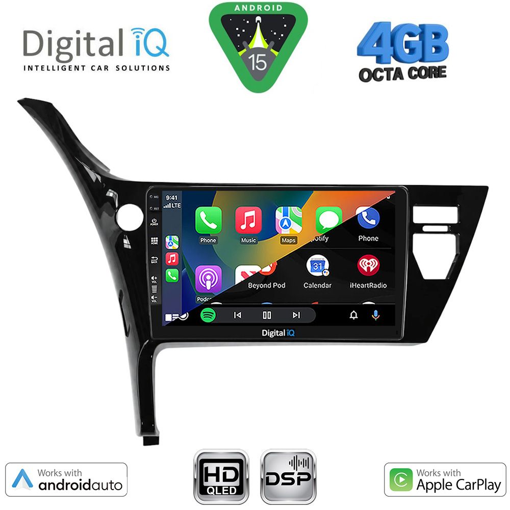 DIGITAL IQ BXF 16703B_CPAA (10inc) MULTIMEDIA TABLET for TOYOTA AURIS mod. 2015-2021 DIGITAL IQ BXF 16703B_CPAA (10inc) MULTIMEDIA TABLET for TOYOTA AURIS mod. 2015-2021
