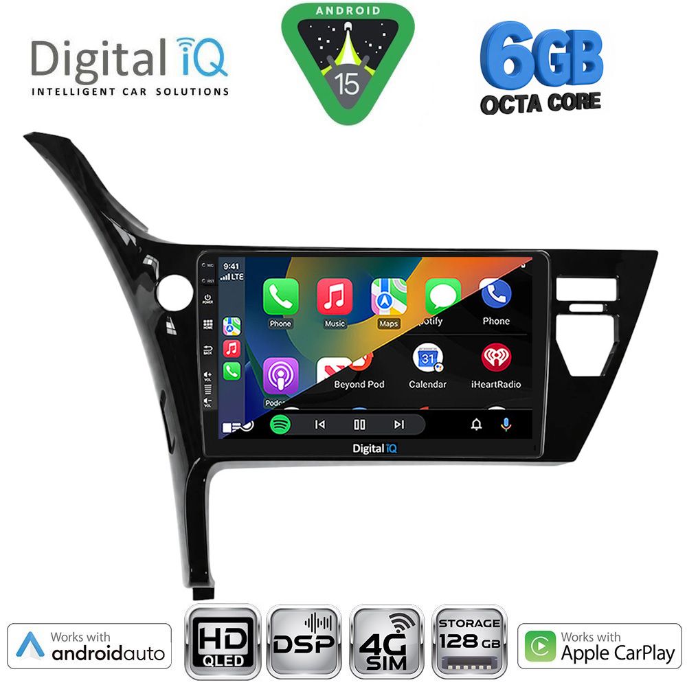 DIGITAL IQ BXF 17703B_CPAA (10inc) MULTIMEDIA TABLET for TOYOTA AURIS mod. 2015-2021 DIGITAL IQ BXF 17703B_CPAA (10inc) MULTIMEDIA TABLET for TOYOTA AURIS mod. 2015-2021