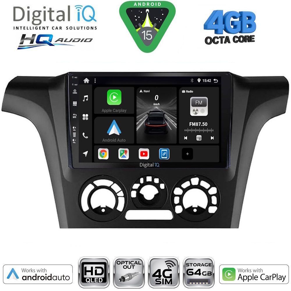 DIGITAL IQ BXK 19441AC_CPAA (9inc) MULTIMEDIA TABLET for MITSUBISHI OUTLANDER mod. 2001-2005 with A/C DIGITAL IQ BXK 19441AC_CPAA (9inc) MULTIMEDIA TABLET for MITSUBISHI OUTLANDER mod. 2001-2005 with A/C