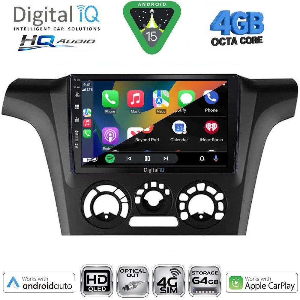 DIGITAL IQ BXK 19441AC_CPAA (9inc) MULTIMEDIA TABLET for MITSUBISHI OUTLANDER mod. 2001-2005 with A/C DIGITAL IQ BXK 19441AC_CPAA (9inc) MULTIMEDIA TABLET for MITSUBISHI OUTLANDER mod. 2001-2005 with A/C