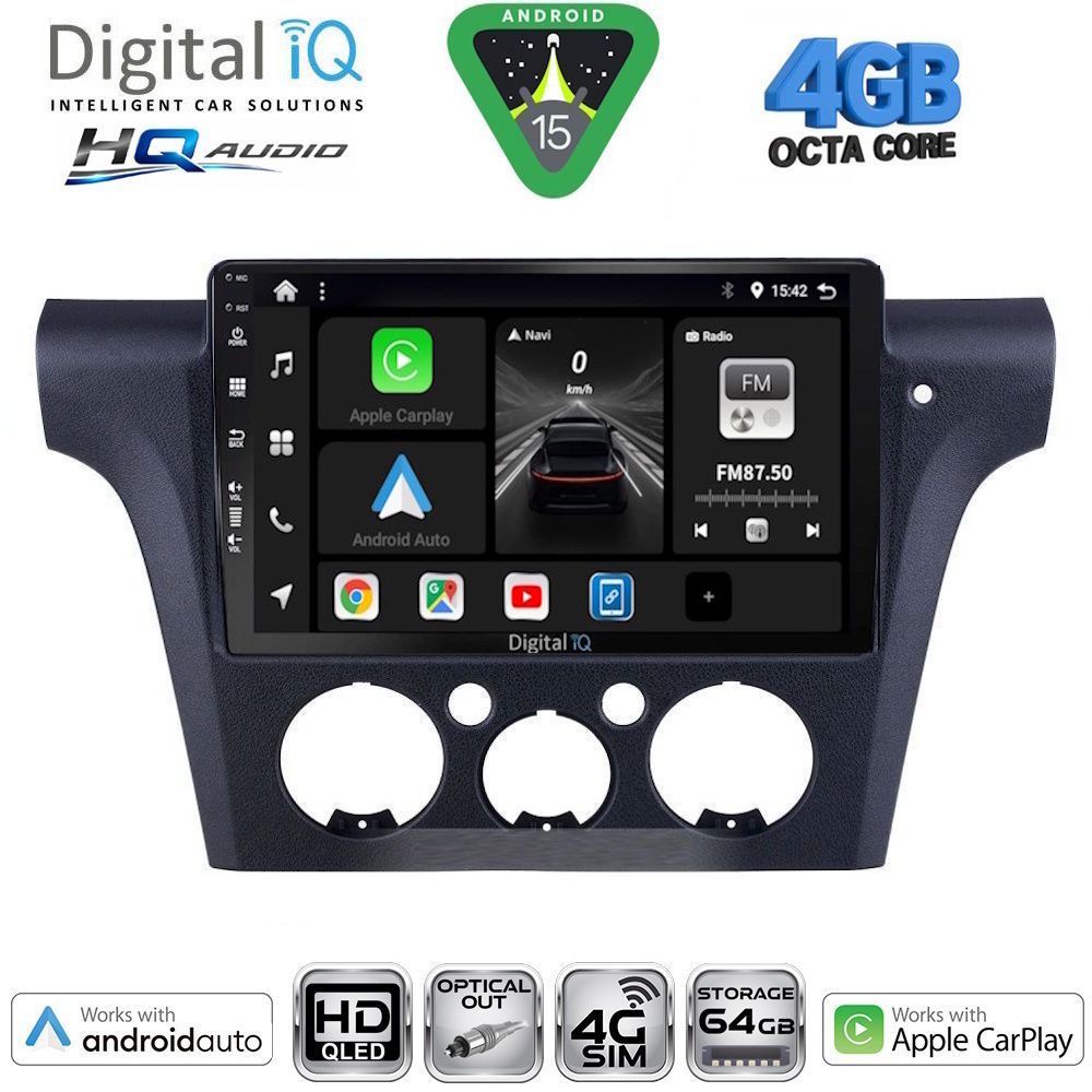 DIGITAL IQ BXK 19441CL_CPAA (9inc) MULTIMEDIA TABLET for MITSUBISHI OUTLANDER mod. 2001-2005 with CLIMA DIGITAL IQ BXK 19441CL_CPAA (9inc) MULTIMEDIA TABLET for MITSUBISHI OUTLANDER mod. 2001-2005 with CLIMA