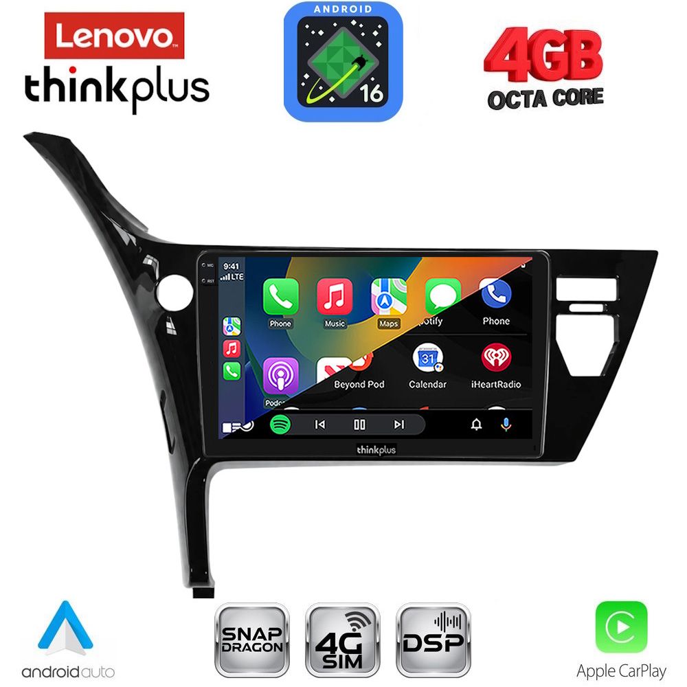 LENOVO LTG 7703B_CPA (10inc) MULTIMEDIA TABLET for TOYOTA AURIS mod. 2015-2021 LENOVO LTG 7703B_CPA (10inc) MULTIMEDIA TABLET for TOYOTA AURIS mod. 2015-2021