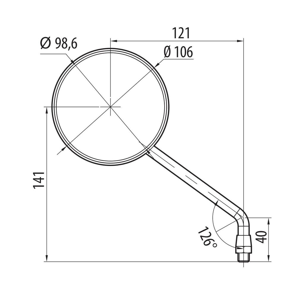 ΚΑΘΡΕΠΤΕΣ MOTO ΣΤΡΟΓΓΥΛΟΙ M10X1,25 DX 106cm STAR CLASSIC LAMPA - 2 ΤΕΜ ΚΑΘΡΕΠΤΕΣ MOTO ΣΤΡΟΓΓΥΛΟΙ M10X1,25 DX 106cm STAR CLASSIC LAMPA - 2 ΤΕΜ