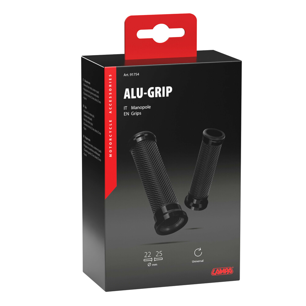 ΧΕΡΟΥΛΙΑ MOTO ALU GRIP ΜΑΥΡΟ ΧΡΩΜΑ 22mm+25mm 12cm LAMPA - 2 τεμ. ΧΕΡΟΥΛΙΑ MOTO ALU GRIP ΜΑΥΡΟ ΧΡΩΜΑ 22mm+25mm 12cm LAMPA - 2 τεμ.