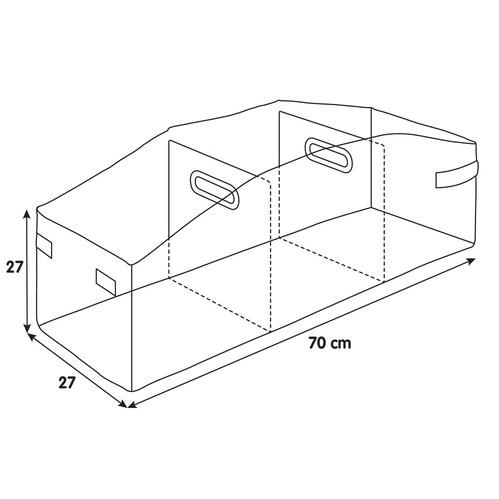 Lampa ORGANIZER ΠΟΡΤ ΜΠΑΓΚΑΖ PREMIUM ΑΔΙΑΒΡΟΧΟ 3 ΘΕΣΕΩΝ ΜΕ 2 ΧΕΡΟΥΛΙΑ (L) 70x27cm Lampa ORGANIZER ΠΟΡΤ ΜΠΑΓΚΑΖ PREMIUM ΑΔΙΑΒΡΟΧΟ 3 ΘΕΣΕΩΝ ΜΕ 2 ΧΕΡΟΥΛΙΑ (L) 70x27cm