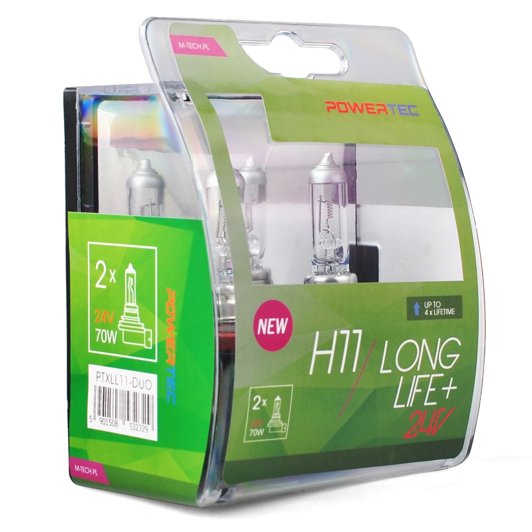 H11 24V 70W PGJ19-2 POWERTEC LONG LIFE ΑΛΟΓΟΝΟΥ BLISTER 2ΤΕΜ. M-TECH H11 24V 70W PGJ19-2 POWERTEC LONG LIFE ΑΛΟΓΟΝΟΥ BLISTER 2ΤΕΜ. M-TECH