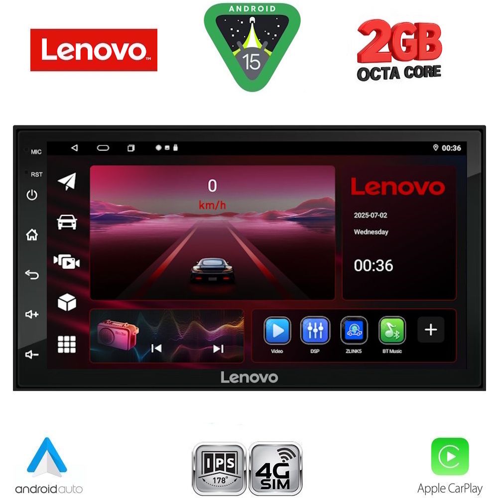 LENOVO LVF 596_CPA (7" DECK) with 4G SIM MULTIMEDIA 2DIN LENOVO LVF 596_CPA (7" DECK) with 4G SIM MULTIMEDIA 2DIN
