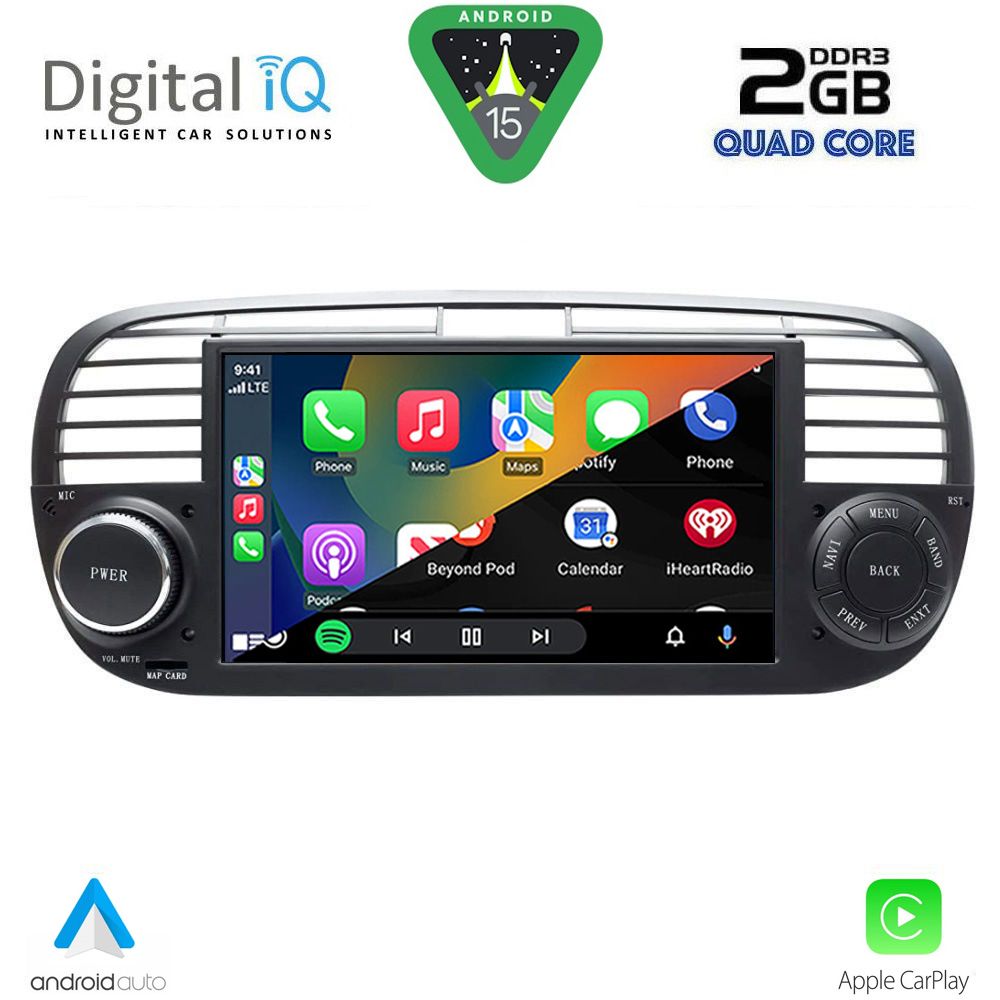 DIGITAL IQ BLD 265BL_CPA (7" DECK) MULTIMEDIA SYSTEM for FIAT 500 mod. 2007-2015 (BLACK) DIGITAL IQ BLD 265BL_CPA (7" DECK) MULTIMEDIA SYSTEM for FIAT 500 mod. 2007-2015 (BLACK)