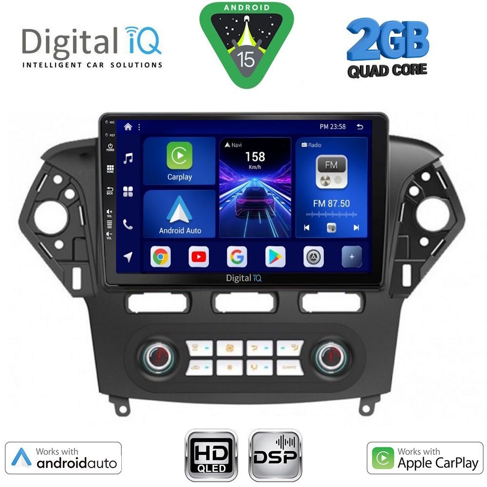 DIGITAL IQ BXC 3163CL_CPAA CLIMA (10inc) MULTIMEDIA TABLET for FORD MONDEO mod. 2011-2013 DIGITAL IQ BXC 3163CL_CPAA CLIMA (10inc) MULTIMEDIA TABLET for FORD MONDEO mod. 2011-2013
