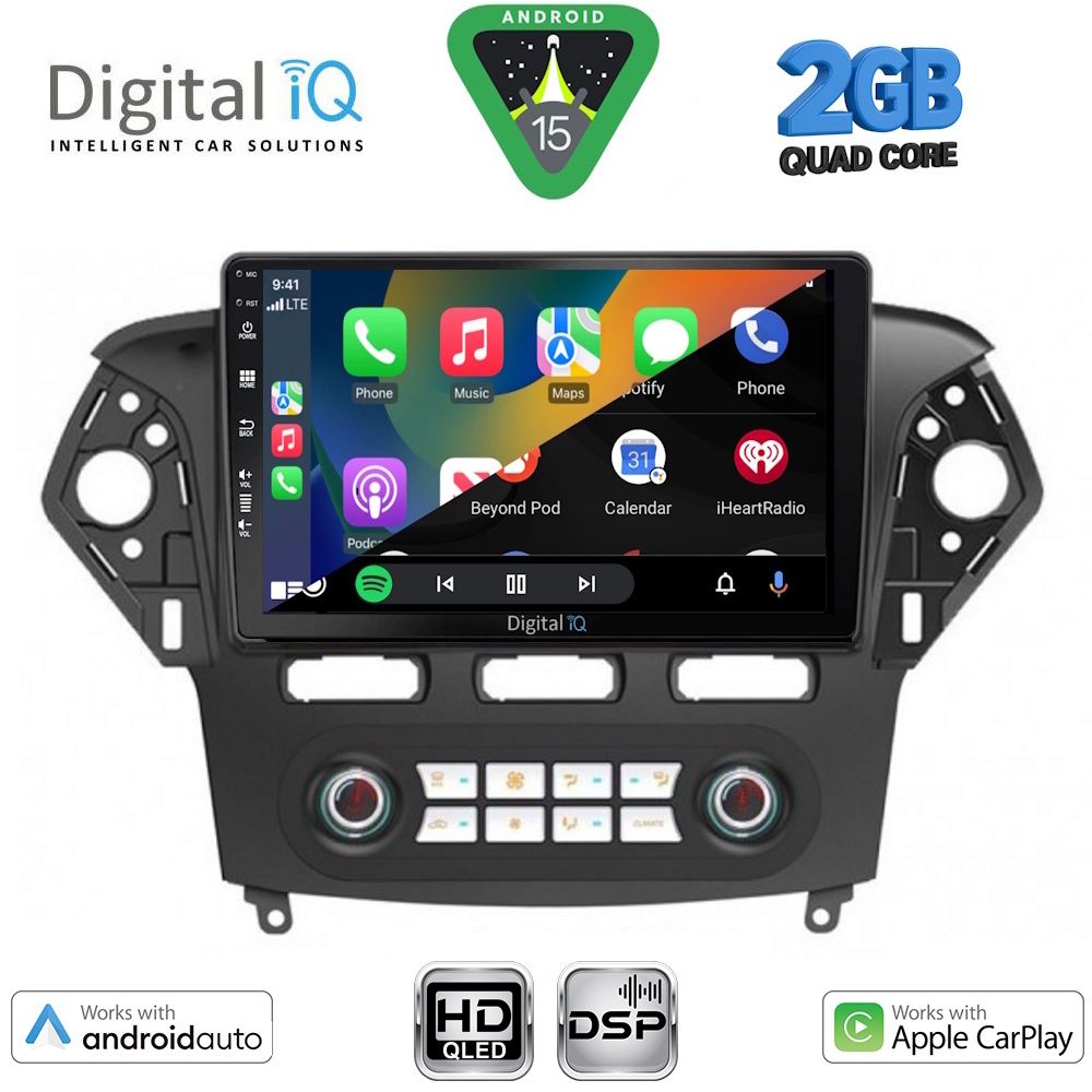 DIGITAL IQ BXC 3163CL_CPAA CLIMA (10inc) MULTIMEDIA TABLET for FORD MONDEO mod. 2011-2013 DIGITAL IQ BXC 3163CL_CPAA CLIMA (10inc) MULTIMEDIA TABLET for FORD MONDEO mod. 2011-2013