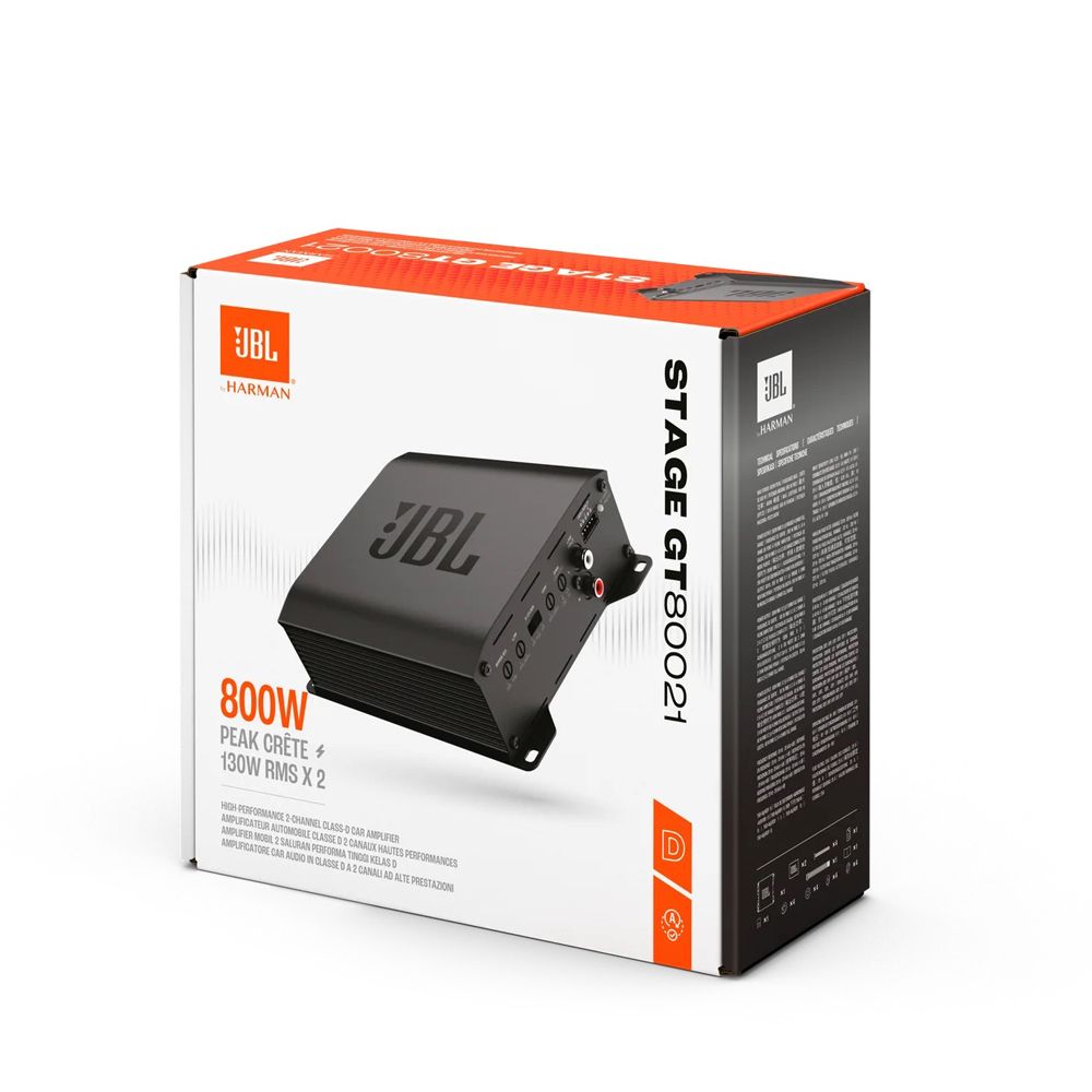 JBL STAGE GT 80021 (800W, CLASS D, 2 CHANNEL AMPLIFIER) JBL STAGE GT 80021 (800W, CLASS D, 2 CHANNEL AMPLIFIER)