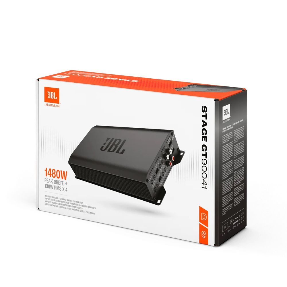 JBL STAGE GT 90041 (1480W, CLASS D, 4 CHANNEL AMPLIFIER) JBL STAGE GT 90041 (1480W, CLASS D, 4 CHANNEL AMPLIFIER)