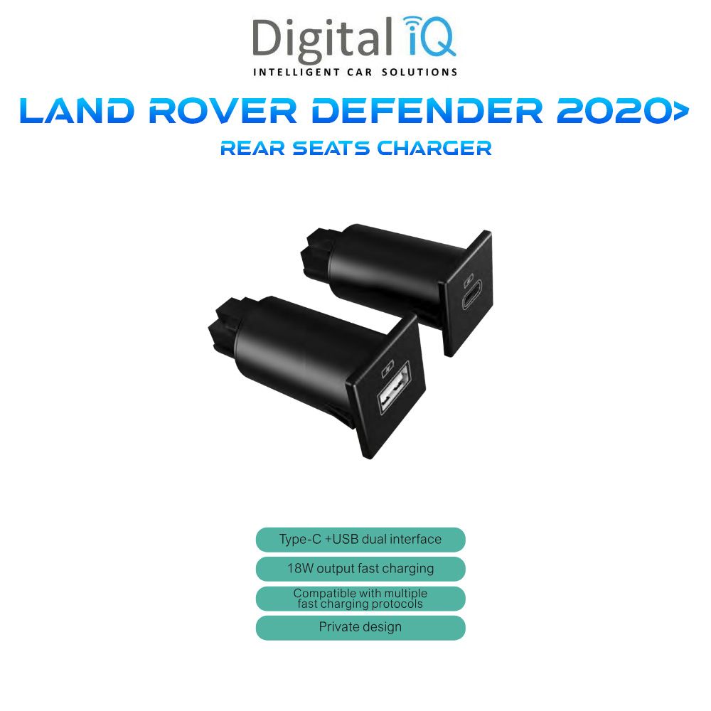 DIQ FΖ 5013 REAR SEATS CAR CHARGER KIT for LAND ROVER DEFENDER 2020> DIQ FΖ 5013 REAR SEATS CAR CHARGER KIT for LAND ROVER DEFENDER 2020>