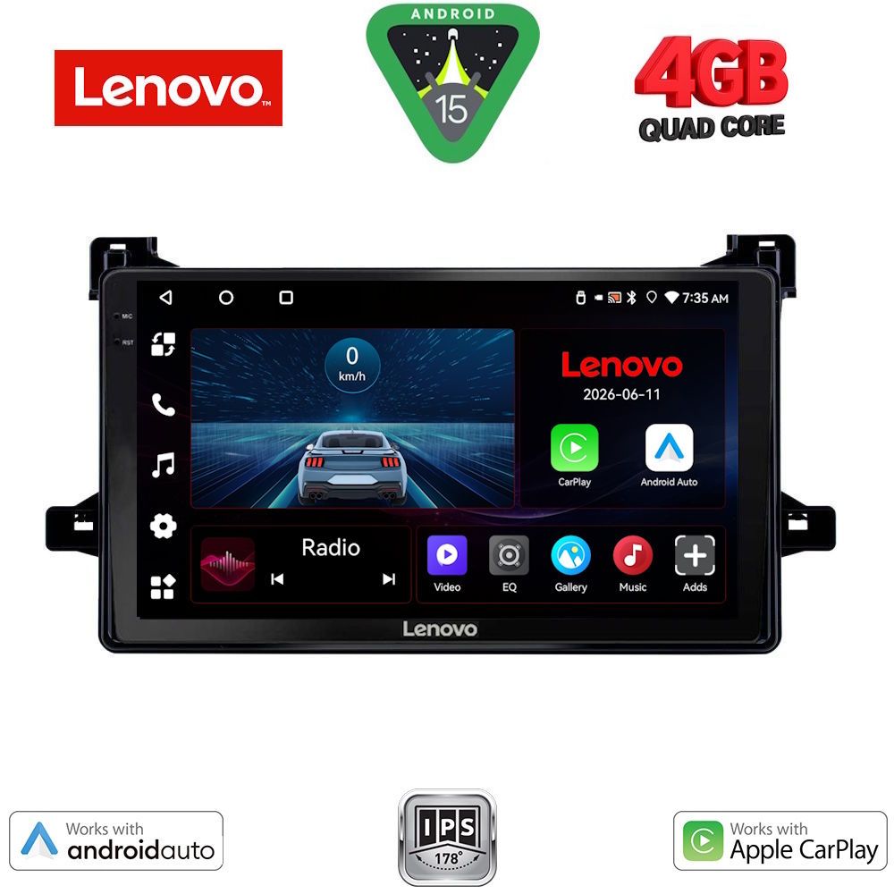 LENOVO LVE 8727_CPAA (9inc) MULTIMEDIA TABLET for TOYOTA PRIUS mod. 2016-2020 LENOVO LVE 8727_CPAA (9inc) MULTIMEDIA TABLET for TOYOTA PRIUS mod. 2016-2020